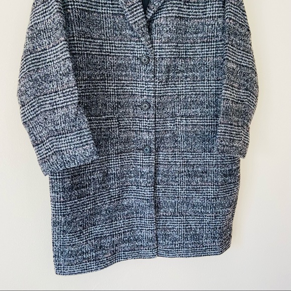 New Levi’s Wool Plaid Design Cocoon Classic Relaxed Fit Coat - Picture 14 of 14